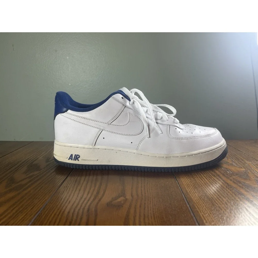 Nike Air Force 1 AF1 Low White Deep Royal Blue (CD0884-102) Men's Size 11